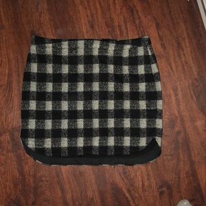 Madewell plaid skirt